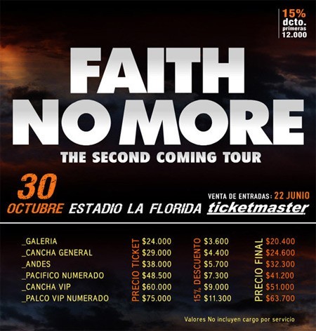 Faith No More en Chile