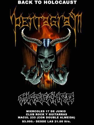 Afiche - Pentagram + Massakre @ Rock & Guitarras Afiche - Pentagram + Massakre @ Rock & Guitarras
