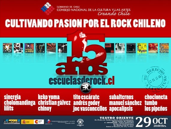 Escuelas de Rock celebran sus 15 años