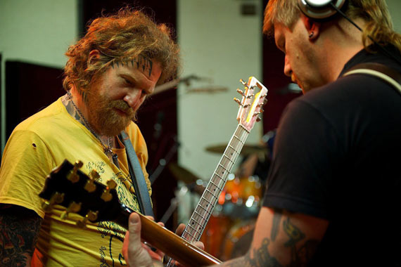 Mastodon en el estudio (Foto de AndrewStuart)