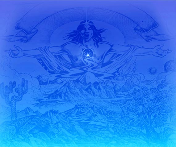 Los Jaivas - Detalle ilustración de René Olivares