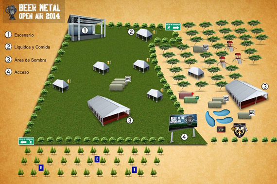 Beer Metal Open Air - Mapa